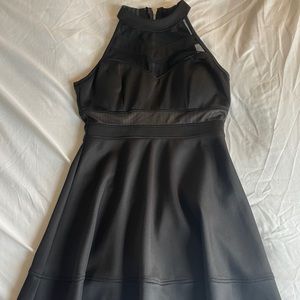 Black Halter Mini Dress